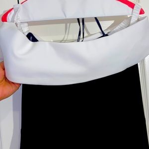 White and black dress like new !